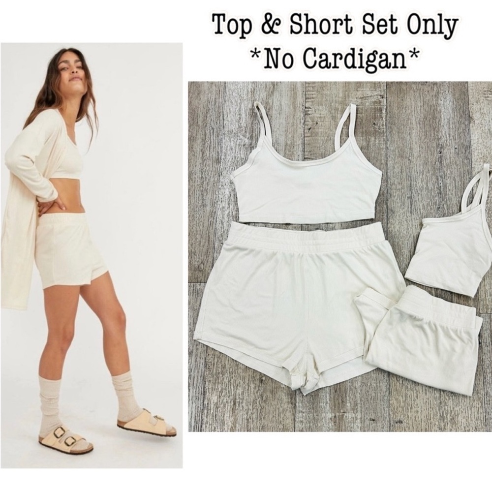 NWOT Free People | Cozy Does It Short & Tank Set Only | Small - Picture 10 of 11